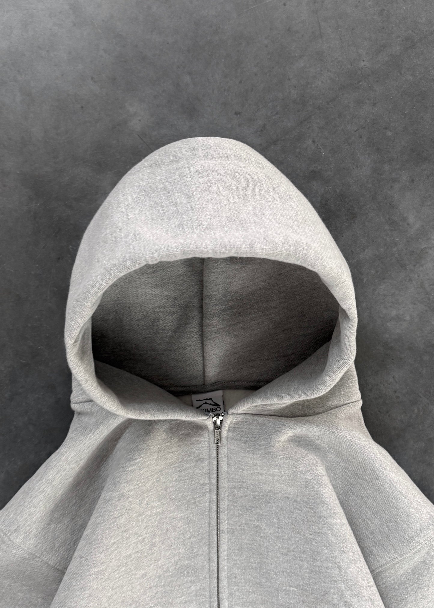 ZIP-UP HOODIE - HEATHER GREY