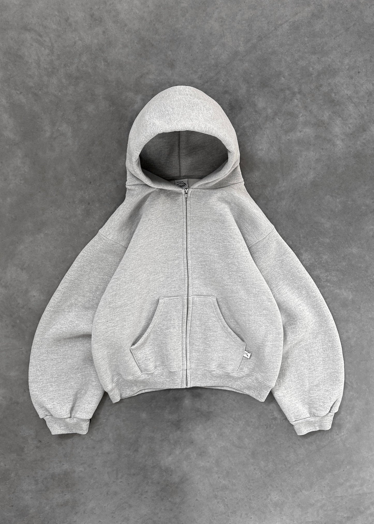 ZIP-UP HOODIE - HEATHER GREY