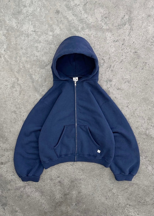 ZIP-UP HOODIE - NAVY
